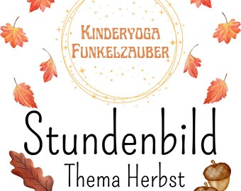Kinderyoga Stundenbild Thema Herbst