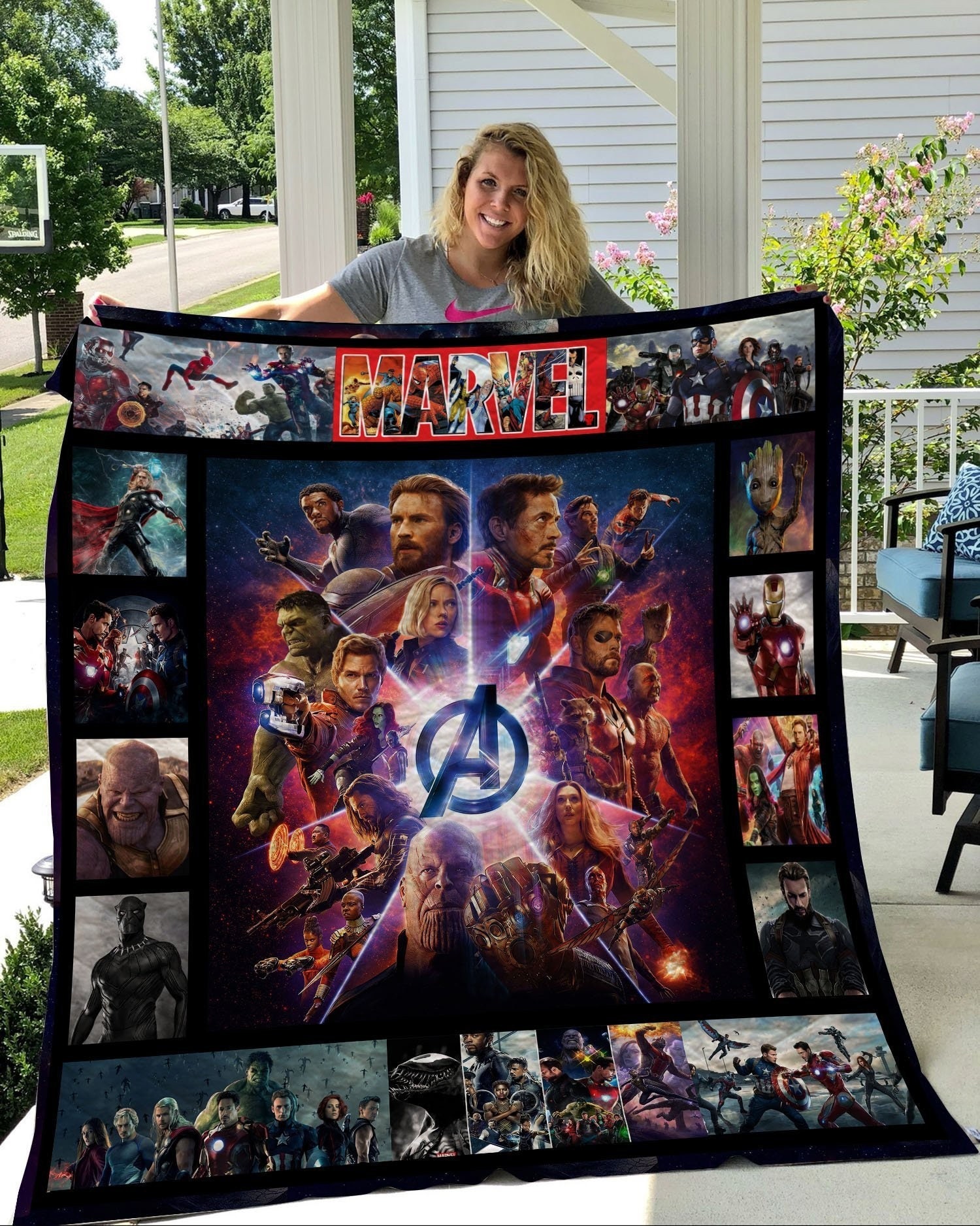 Marvel Avengers Quilt BlanketIdeal GIft For Marvel Avengers Etsy