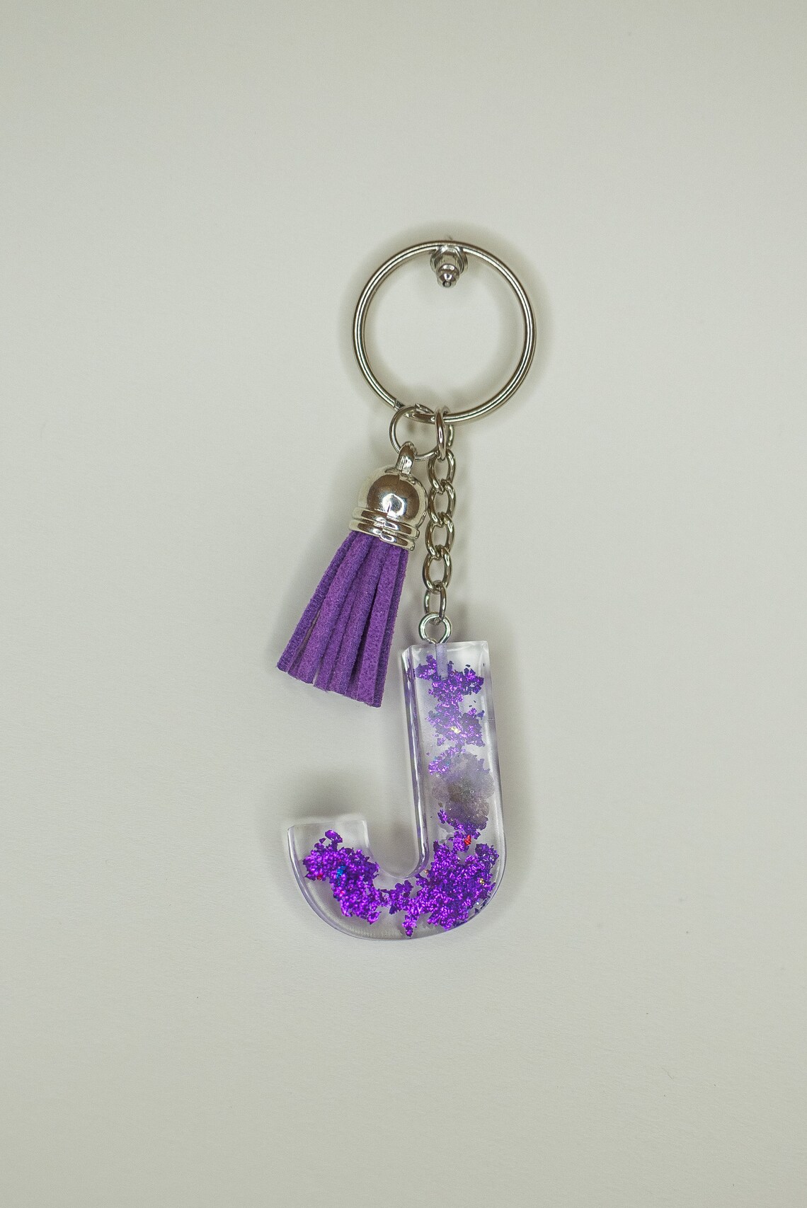 RESIN Keychain Letter J CUSTOM & handmade Etsy
