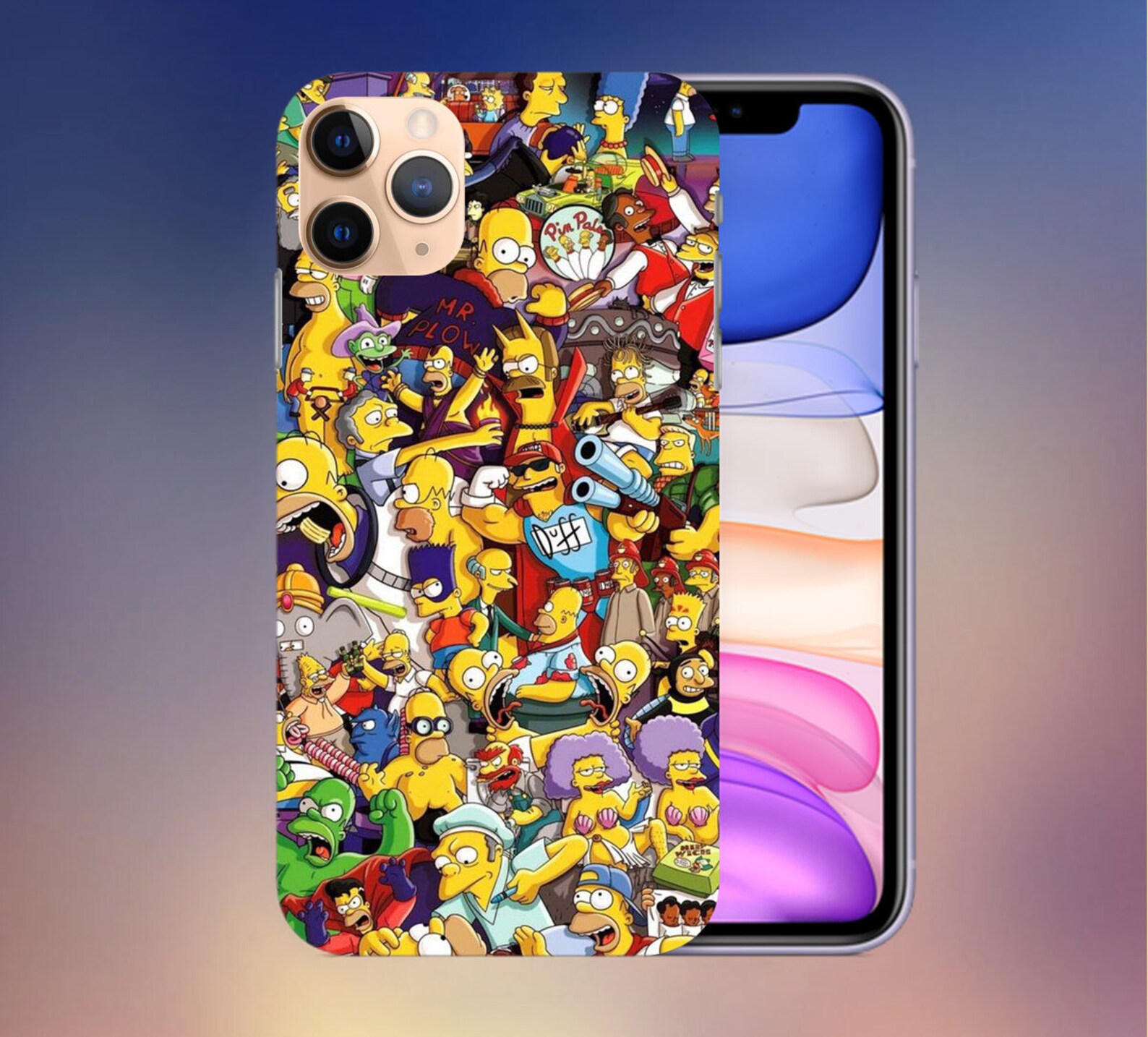 The Simpsons Custom Phone Case Iphone Case Samsung Galaxy Case Etsy