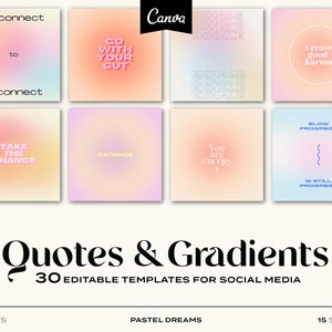 30 EDITABLE INSTAGRAM QUOTES Canva Inspirational Quotes - Etsy