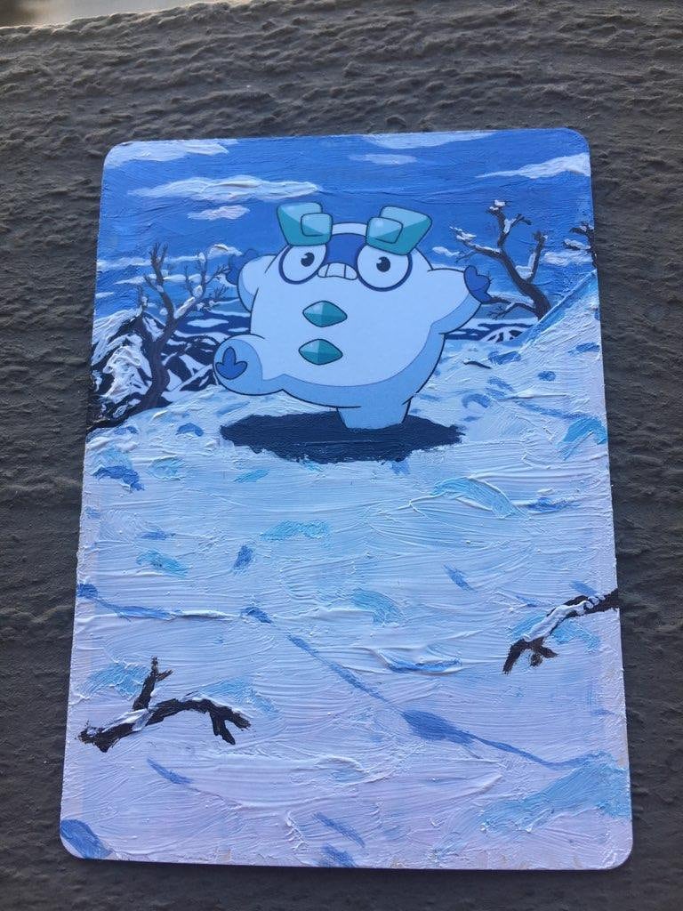 Painted Pokmon Card - Galarian Darumaka