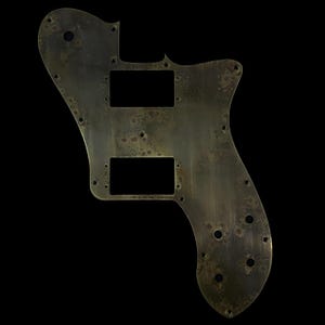 Made-to-Order - 72 Telecaster Deluxe Pickguard Scratchplate for Fender - Relic Gold Brass - Hand-finished