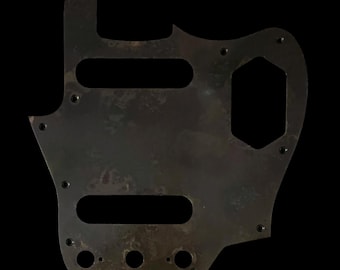 JAPANESE Jaguar Pickguard Scratchplate - USA 60s Vintage AVRI - Statuary Bronze Brass - Made To Order