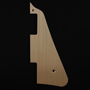 Made-To-Order - Les Paul Pickguard Scratchplate for Gibson - Brushed Gold Brass - Hand-finished - Hudson Unique