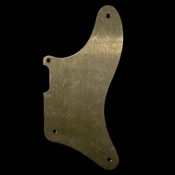 Made-To-Order - Cabronita Telecaster Pickguard Scratchplate for Fender - Light Relic Gold Brass - Hand-finished - Hudson Unique