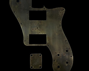 72 Telecaster Deluxe Pickguard Scratchplate - Bronzed Brass - Made To Order