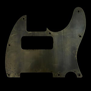 Made-to-Order - Gebronziertes Messing - 8-Loch P90 Neck Telecaster Pickguard Kratzerschutz für Fender - Handgefertigt