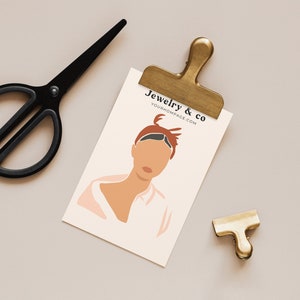 Editable Canva Earring Card Template Jewelry Display Card Printable ...