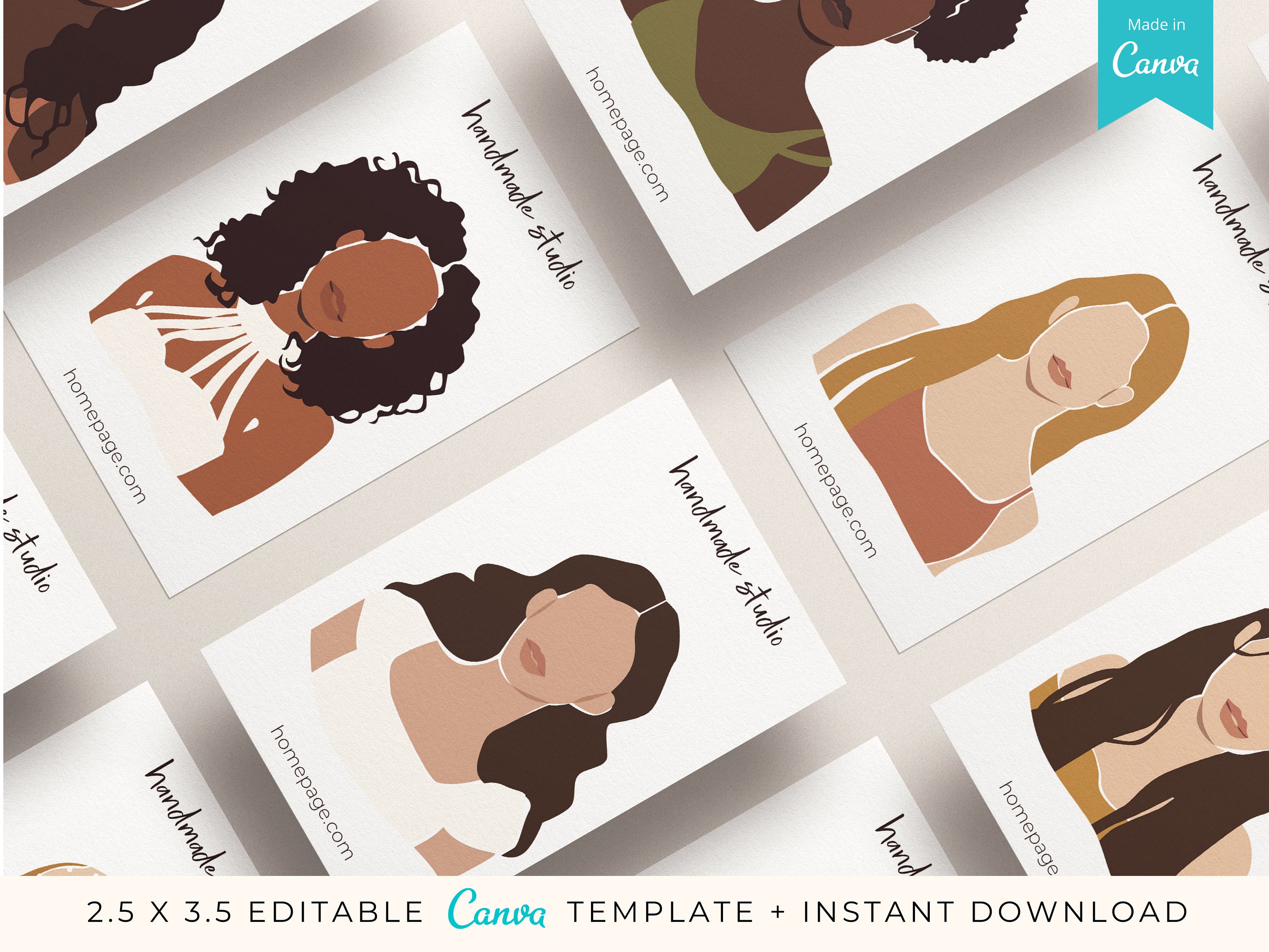 Necklace Display Card Template Set, Printable Necklace Cards Logo Template,  Jewelry Display, Earrings Card, Necklace Holder, Canva Template 