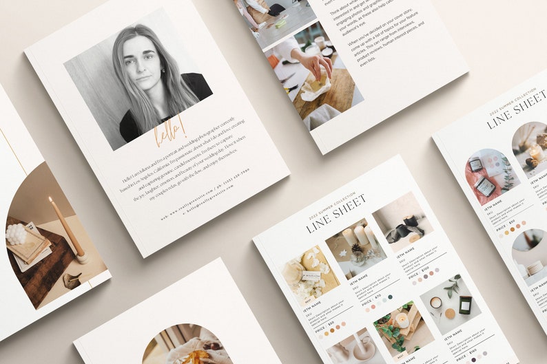 Wholesale Line Sheet for Canva Template Editable Wholesale Etsy