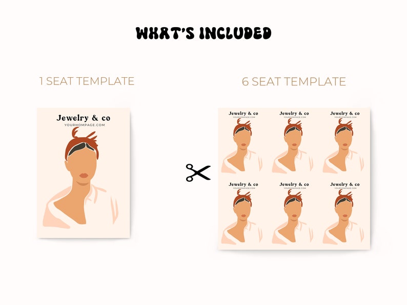 Editable Canva Earring Card Template Jewelry Display Card - Etsy