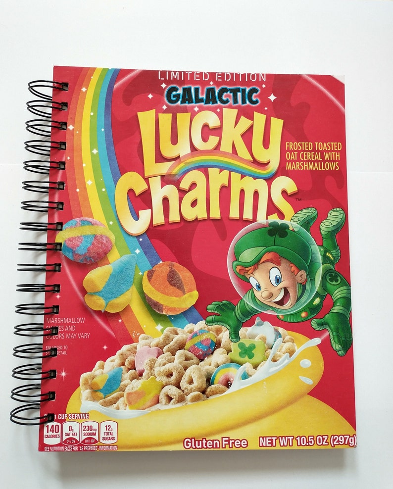 Lucky Charms Repurposed Cereal Box Notebook /sketchbook/ Etsy Australia