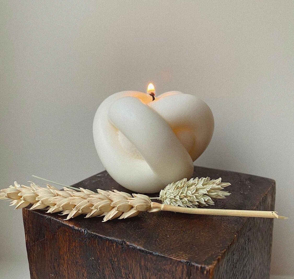 Knot twisted candle Etsy