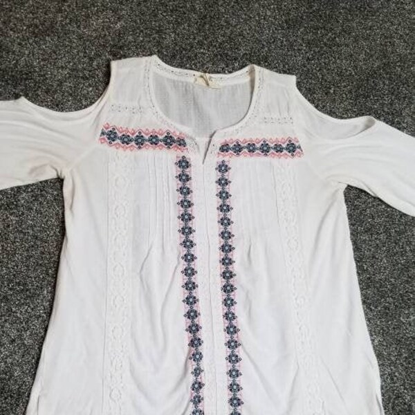 Shirt, Open Shoulder Shirt,  Cotton Shirt, White Classic Shirt,  Western Shirt, Bohemian Shirt