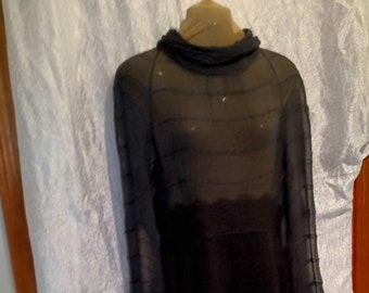 Dress, vintage dress, black dress, sexy dress, evening dress, cocktail party dress, party dress, revealing dress, women's dress, classic vin