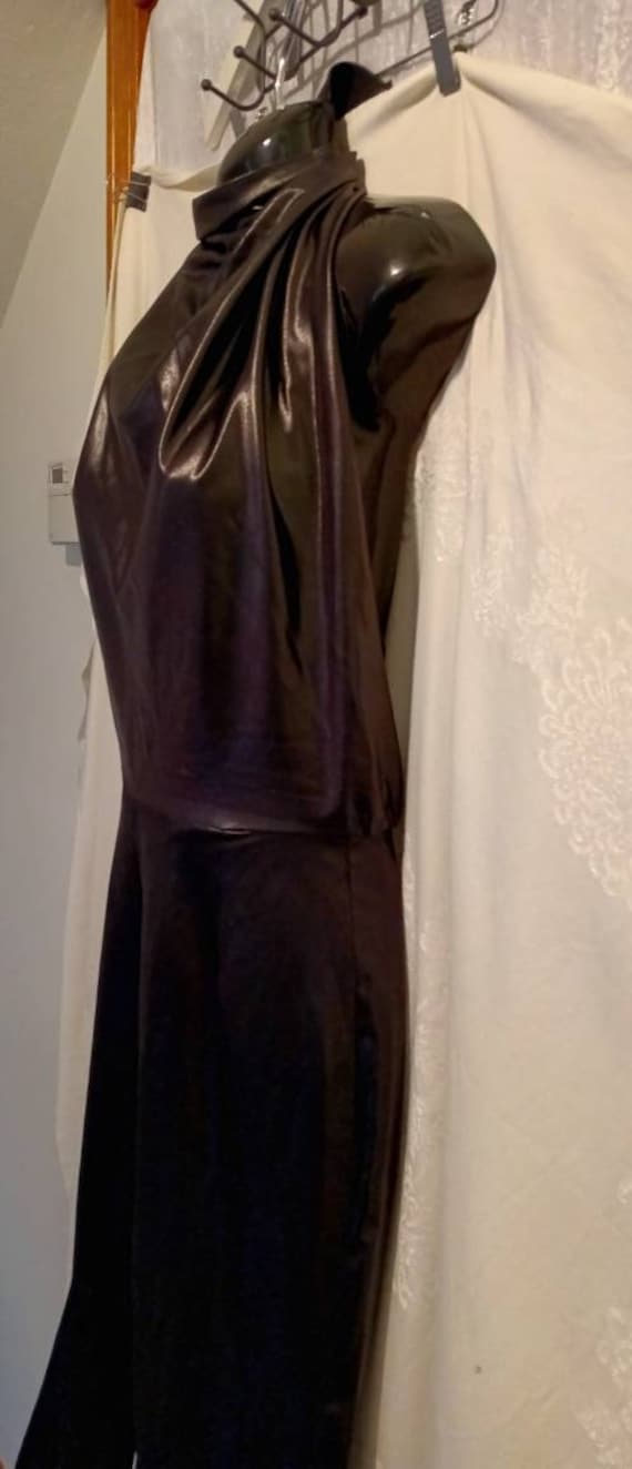 Halter jumpsuit, black halter jumpsuit, sexy black ha… - Gem