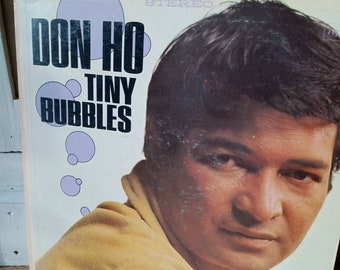 Record, collectables, vintage LP record collection, vinyl record collection, Don ho, tiny bubbles, Hawaii, Don ho tiny bubbles Hawaii, vinta