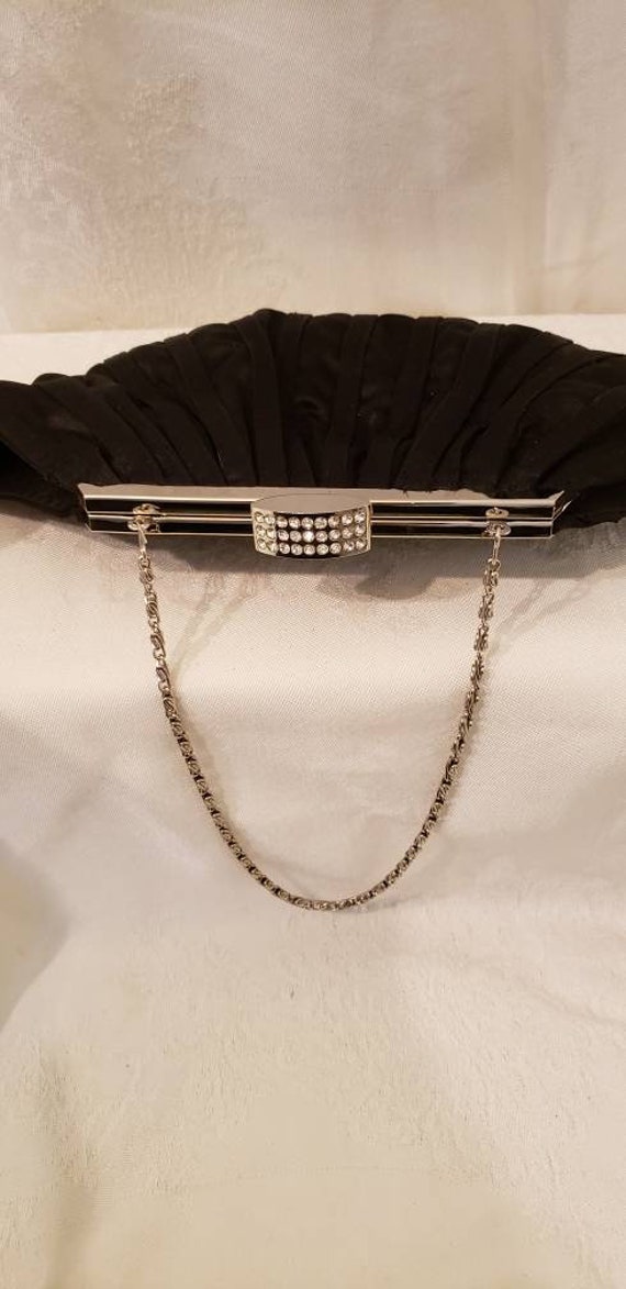 Bag, evening bag, vintage bag, purse, black eveni… - image 5