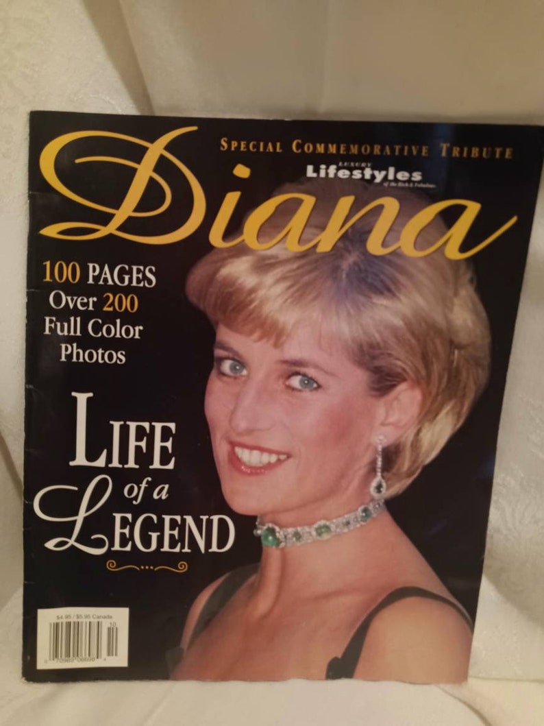 Diana Vintage Magazine Diana Life of a Legend Lifestyles - Etsy