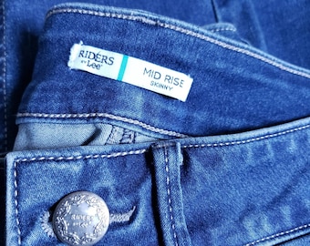 Jeans, Vintage jeans, Designer Jeans, Men's Jeans, Women's Jeans, Junior Jeans, ladies jeans, girls jeans, m8d rise jeans, riders jeans, Lee