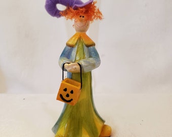 Clown,  Halloween Clown, Vintage Clown, Collectables,  Circus Clown,  Orange Clown,  Clown Collection, Clown FIGURINES,