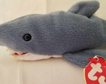 Crunch, Beanie Babies,  Shark, Shark Beanie Babies,  Collectables,  Rare, Vintage,  Crunch Beanie Babie