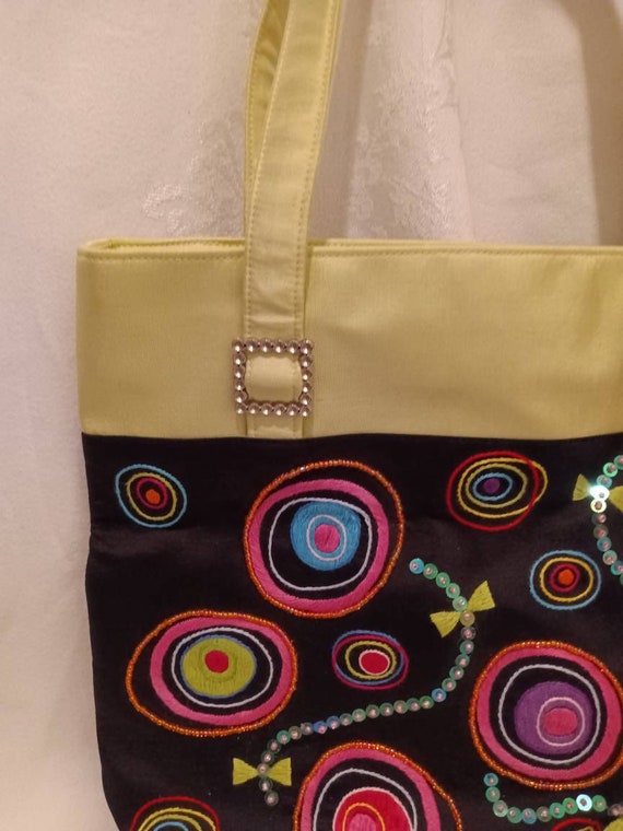 Bag, vintage bag, designer bag, Jazzed, silk bag,… - image 7