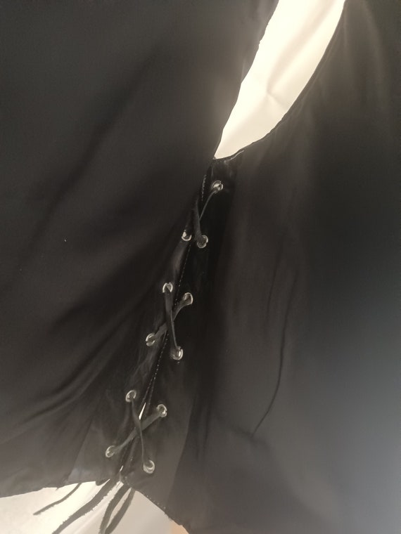 Vest, leather vest, designer vest, black leather … - image 5