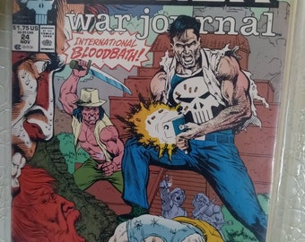 Comic books, marvel comics, vintage comic books, marvel comics, vintage marvel, the punisher, international bloodbath, Nov 24, war journal