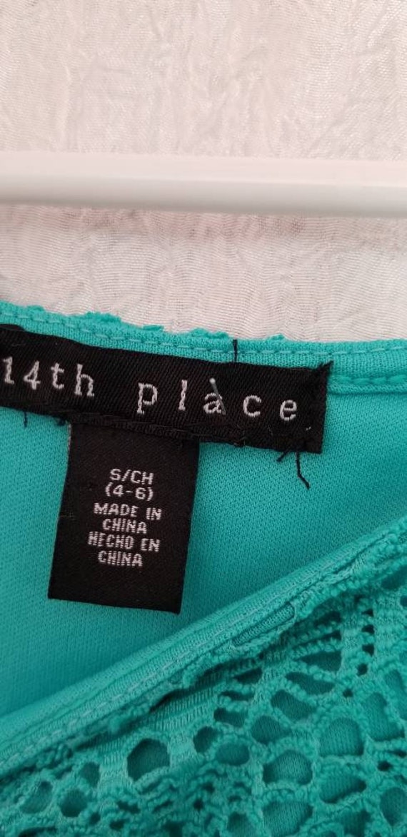 14TH Place Dress,  Size Small,  Dress , Teal Dres… - image 4