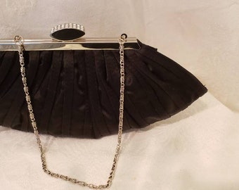 Bag, evening bag, vintage bag, purse, black evening bag, special occasion, accessories, event bag, vintage evening purse, black purse, weddi