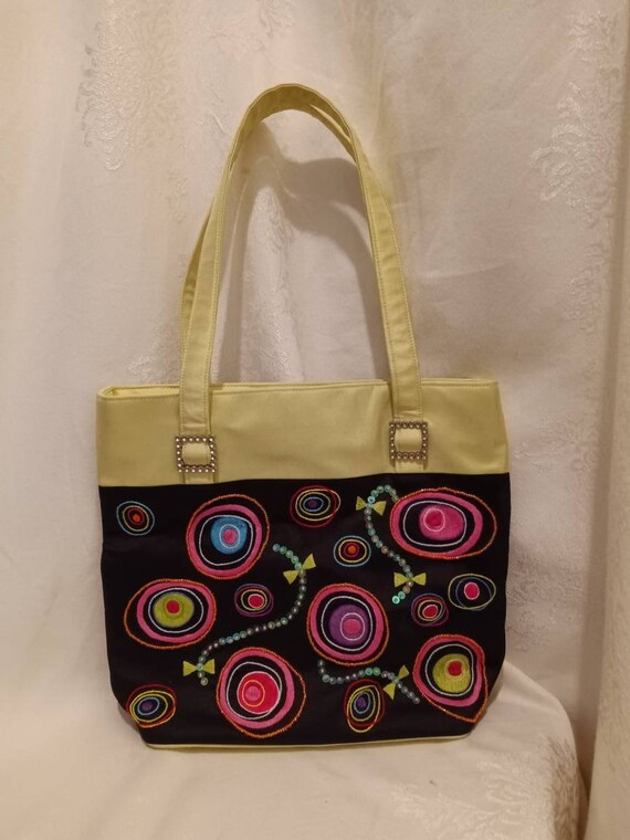 Bag, vintage bag, designer bag, Jazzed, silk bag,… - image 2