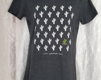 Graphic Tee, Grey Tshirt,  Arizona, Cactus, Tee's, Junkie Threads, Collectables,