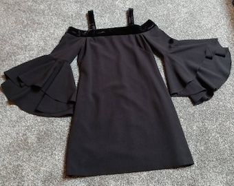 Dress, designer dress, women's dress, black dress, cocktail dress, little black dress, vintage dress, classic vintage dress, costume dress,