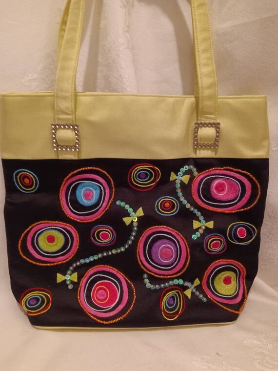 Bag, vintage bag, designer bag, Jazzed, silk bag,… - image 8
