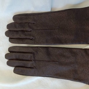 Gloves, vintage gloves, designer gloves, women's accessories, junior accessories, cashmere gloves, leather gloves, deep blue gloves, Grandoe image 5