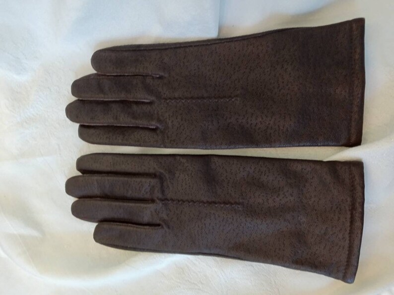 Gloves, vintage gloves, designer gloves, women's accessories, junior accessories, cashmere gloves, leather gloves, deep blue gloves, Grandoe image 5