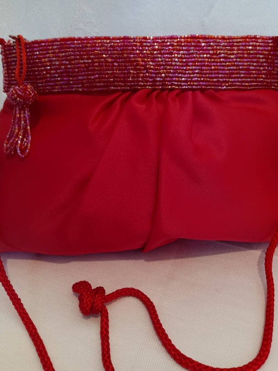 Diamonte Red Clutch — Fusion Fashion Moycullen