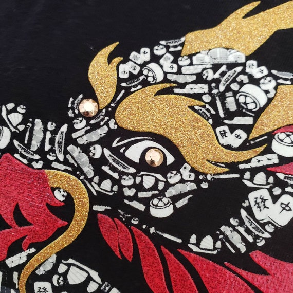 Dragon Tshirt,  Graphic Art Tshirt, Dragon art, D… - image 3