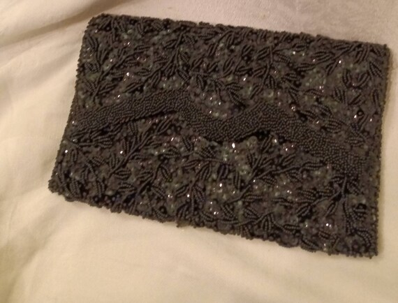 Clutch, vintage clutch, bag, evening bag, designer bag, vintage black bag, black evening bag, wedding accessories, junior accessories, women View 3