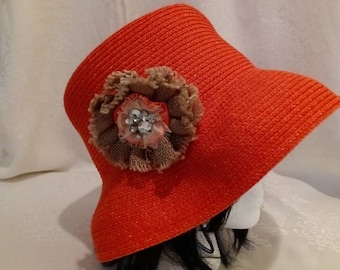 Vintage Betmar New York Red Wool Hat With Black Satin Band  display picture 3