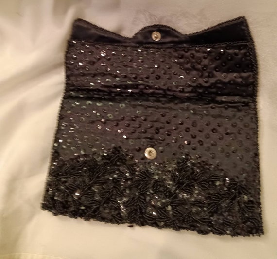 Clutch, vintage clutch, bag, evening bag, designer bag, vintage black bag, black evening bag, wedding accessories, junior accessories, women View 2