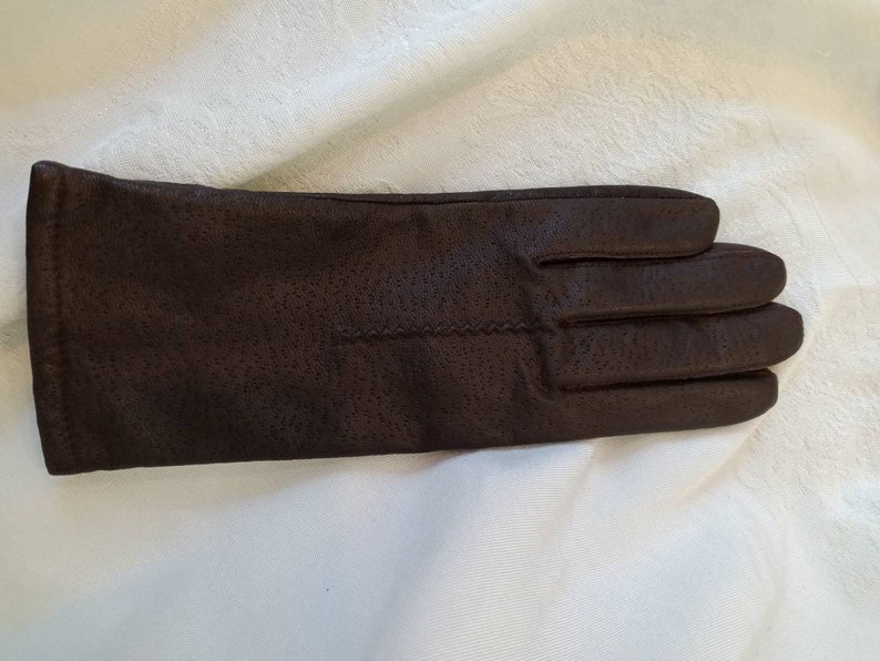 Gloves, vintage gloves, designer gloves, women's accessories, junior accessories, cashmere gloves, leather gloves, deep blue gloves, Grandoe image 3