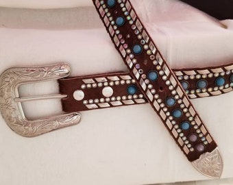 Belt, BonoRocks Belt, Western Belt,  Designer Belt, Size Small,