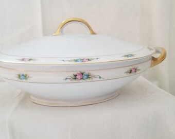 Vintage, Plato de servir vintage, Royal Bayreuth, Coleccionables, Baviera, Priv 1794, Plato de servir, Plato de servir con cubierta, Porcelana Serndo D