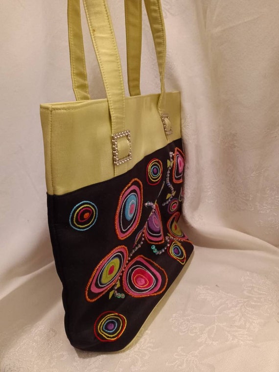 Bag, vintage bag, designer bag, Jazzed, silk bag,… - image 3