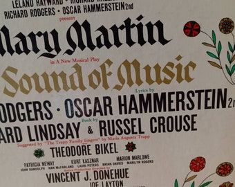 Record collectables, vintage LP record collection, vintage vinyl record collection, Mary Martin, Rodgers and Hammerstein, the sound of music