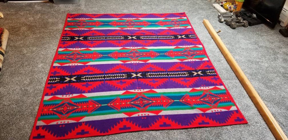Beaver State Blankets Pendleton Woolen Mills Oregon Etsy