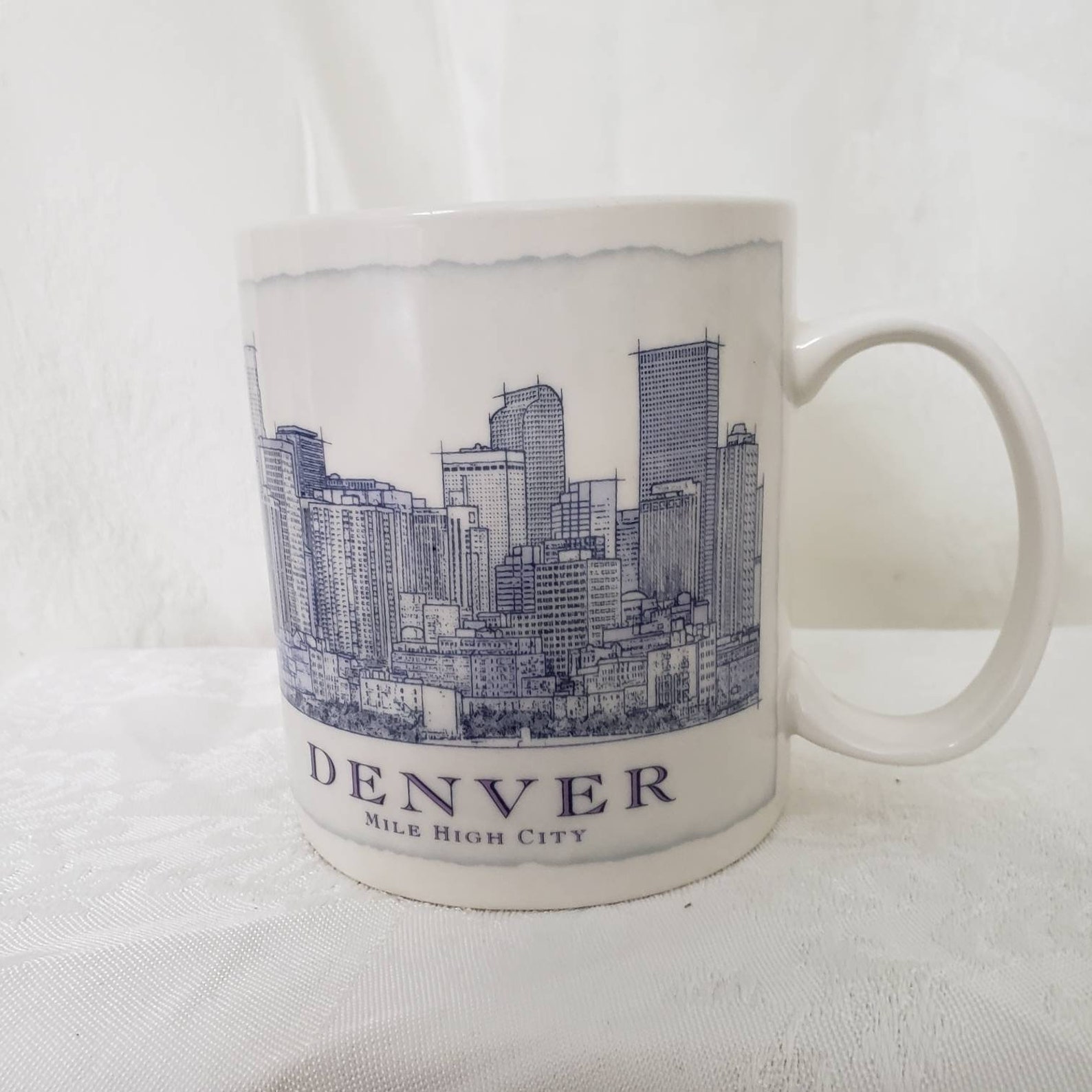 Mug Coffee Mug Denver Starbucks Vintage Mug Cocoa Etsy